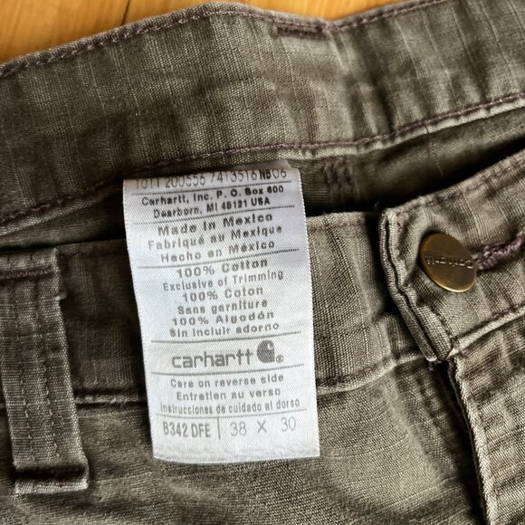 Lot of 3 38x30 Carhartt Relaxed Fit Ripstop Cargo Work Pants, Brown - Picture 11 of 11